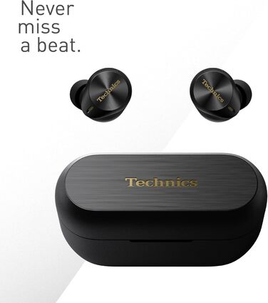 Навушники бездротові Technics EAH-AZ80E-K чорні з шумозаглушенням та мікрофоном