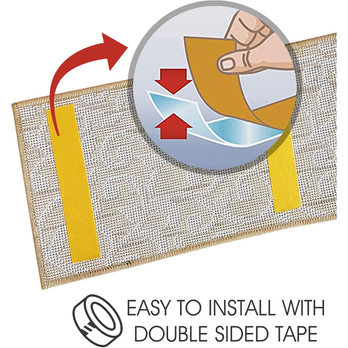 Сходинкові сходи Sussexhome Leaves Collection Beige - набір 13 шт.