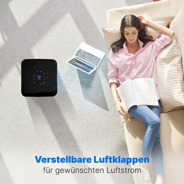 Мобільний кондиціонер Clatronic® CL 3716 з Wi-Fi | 3-в-1: охолодження, осушення, вентиляція | 9000 BTU | з випускним шлангом