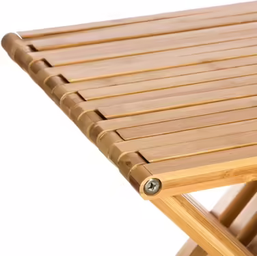 5five - Folding stool with armrests, Bamboo, 40 x 32 x 45 cm, Bamboo