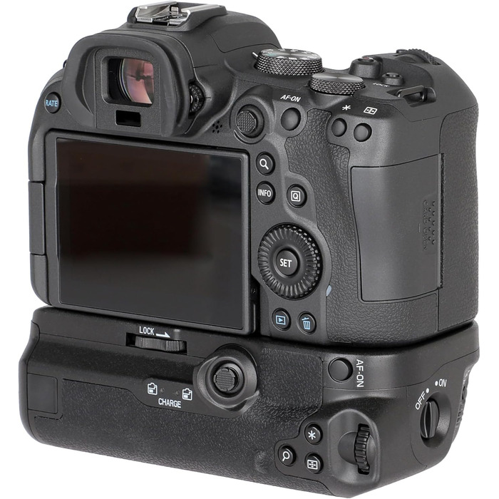 Батарейний хват Ayex для Canon EOS R5, R6 та R6 Mark II (сумісний з BG-R10), чорний