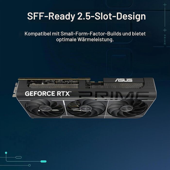 Ігрова відеокарта ASUS Prime GeForce RTX 5070 12GB GDDR7 OC Edition, чорна