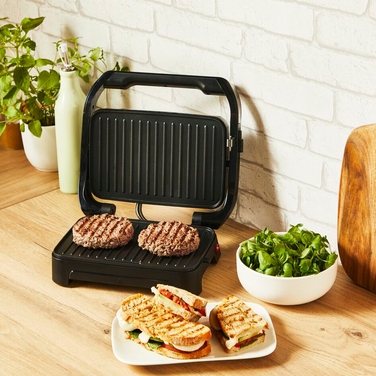 Електричний контактний гриль Tefal GC270D10, сріблястий/сірий, 1000 Вт