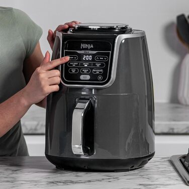 Фритюрниця повітряна Ninja Air Fryer MAX 5.2L, сіра та чорна, AF160EU, 6-в-1
