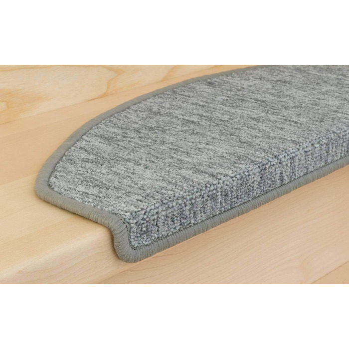 Kettelservice-Metzker Rambo Step Mats in a 15-Piece Value Set, Half-Round, Light Gray (15 Pieces), Light Gray, Half-Round