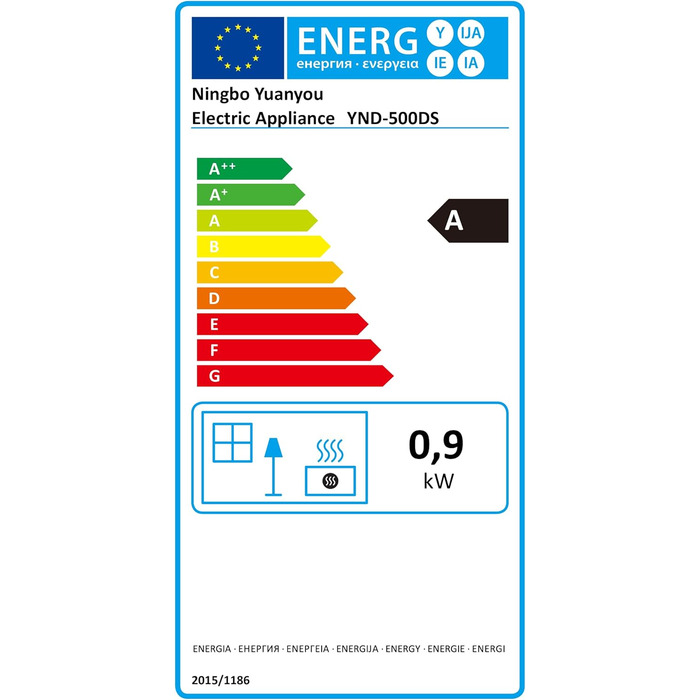 Електричний обігрівач PTC: тихий, енергоефективний, 900W, 3 режими, захист від перегріву та перекидання, для кімнат та спалень, чорний