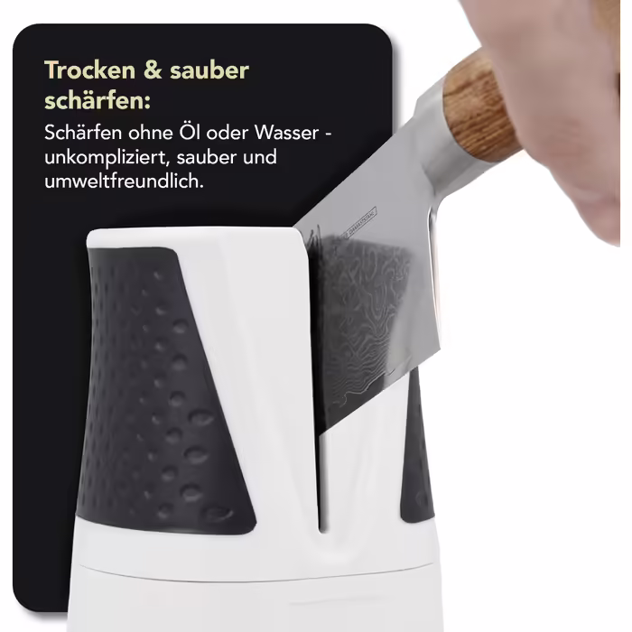 DMT SimpleSharp Diamond Knife Sharpener White, knife sharpener for razor-sharp blades with optimal sharpening angle, sharpens both sides with diamond sharpening stones, DMT-20003 White