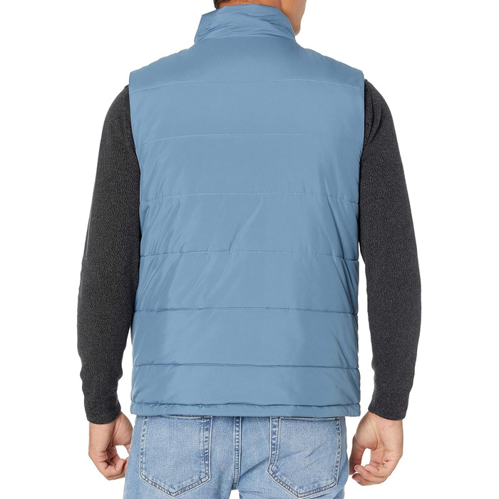 Чоловіча жилетка Amazon Essentials з утеплювачем та флісовою підкладкою (L, світло-блакитна)