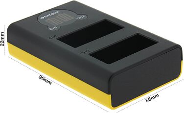 Зарядний пристрій Patona Dual LCD USB-C для акумуляторів Fujifilm NP-W126s/NP-W126 (X-T5, X-T50, X100VI, X-S10, X-T30, X-Pro3) з дисплеєм заряду + USB-кабель