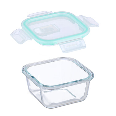 Relaxdays Glass Containers with Lids Set