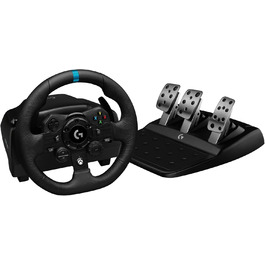 Руль Logitech G923 з педалями для Xbox, Xbox One та PC: TRUEFORCE, 1000 Гц, реактивні педалі, підтримка Dual Clutch Xbox | PC