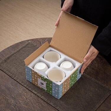 Японська чашка для чаю TEANAGOO з кераміки, 205 мл, темно-сіра, H4. Набір чашок для чаю, японський стиль, азіатський дизайн.