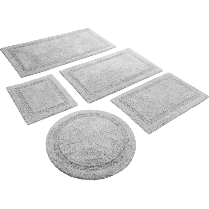 Килимок для ванної кімнати Wecon Home Hilda, бежевий, 55x65 см, з антиковзким покриттям, сертифікат Oeko-TEX Standard 100, можна прати в машині
