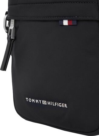 Чоловіча сумка через плече Tommy Hilfiger Signature Mini Reporter, чорна, універсальний розмір