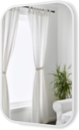 Дзеркало настінне Umbra Hub, 61 см, біле - для передпокою, ванної кімнати, вітальні