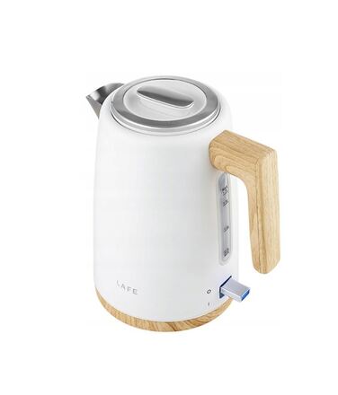 Електричний чайник Lafe Scandi PRO, 2200 Вт, 1,7 л, білий