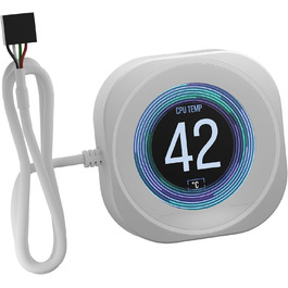 CORSAIR Nautilus RS LCD Модуль – для систем охолодження Corsair Nautilus RS та Nautilus RS ARGB AIO – 2.1” IPS LCD екран, проста установка без інструментів, білий