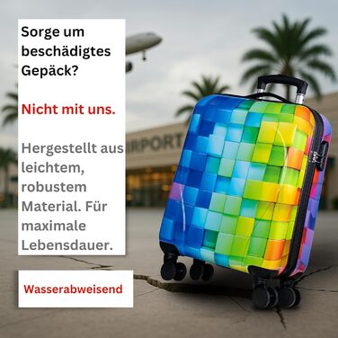 Чемодан NOWI Hartschaenkoffer Mittegroß: 68 літрів, 8 коліс, ABS, з TSA-замком та телескопічною ручкою. Ідеальний для подорожей, ручної поклажі та середніх поїздок