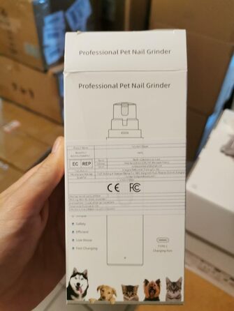 Електричний точило для кігтів собак та котів 3-в-1 з USB-зарядкою, 8000 об/хв, тихе та безпечне, точне шліфування, ергономічне, для малих, середніх та великих тварин