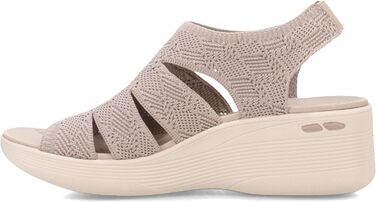 Босоніжки жіночі Skechers Pier-lite Memory Maker на танкетці, бежеві 39 EU