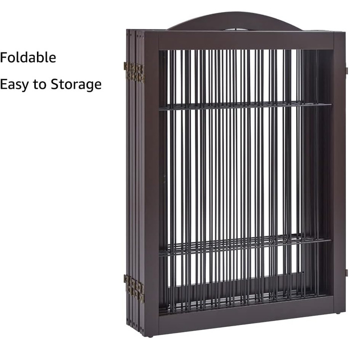 Захисний бар'єр для каміну Unipaws, огорожа для собак, портативне металеве перегородження, захист від сходів без свердління, 6 панелей, білий (Espresso)