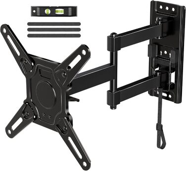 Кріплення для телевізора ELIVED RV TV - для кемпінгу, автодому, вантажівки. Підходить для телевізорів 13-43 дюймів, VESA до 200x200 мм, до 15 кг. Регульоване кріплення.