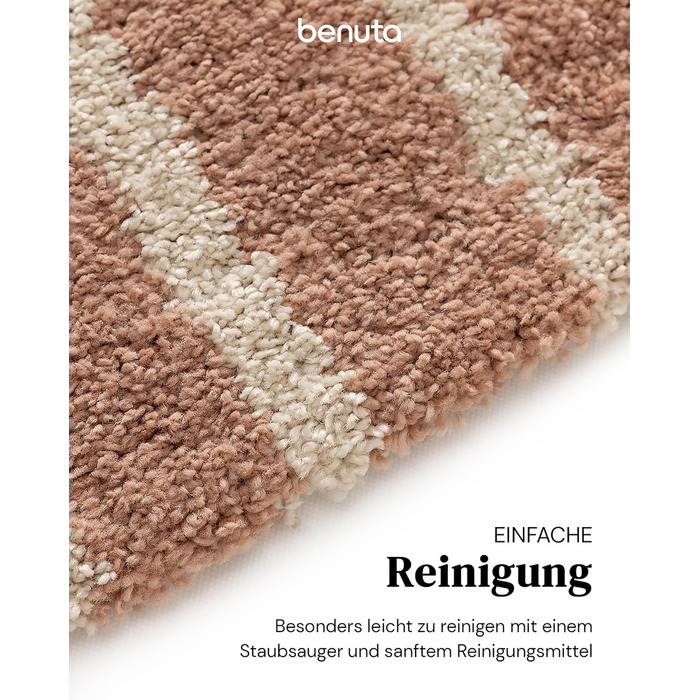 benuta Listening Kids Rug Gobi - Acrylic - Rectangular & in Style: Children's Motifs, Stripes, Scandi Living - Easy Care for Living Room, Bedroom, Blue, 160x230 cm 160 x 230 cm (Rectangular) Blue