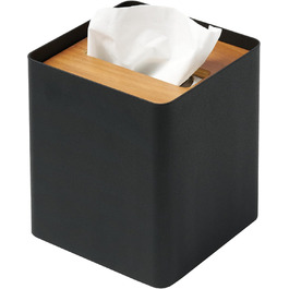 Yamazaki Box Cover Home | Stahl | Tissue Box, Universal Size, Walnut