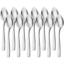 Набір ложок для лате макіато, 8 шт., 24 см, нержавіюча сталь, для десертів, кави, молочних коктейлів, миючі в посудомийній машині