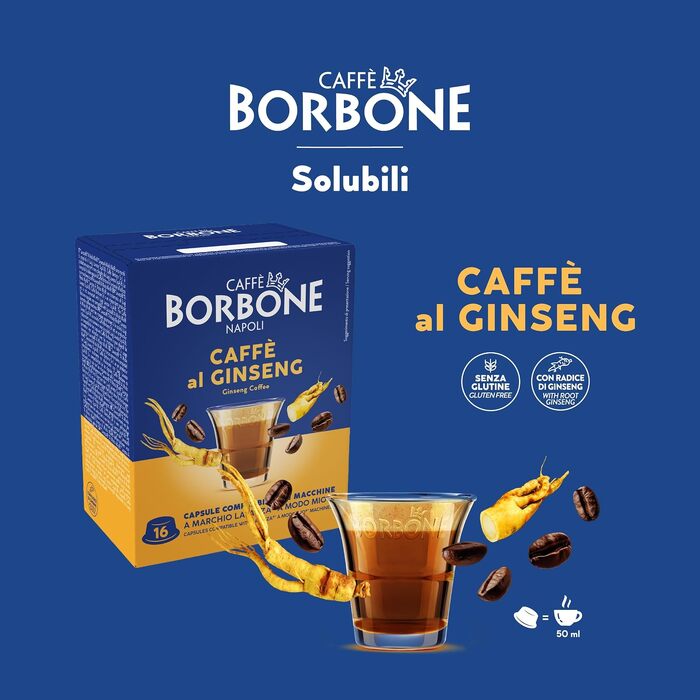 Кава в капсулах Caffè Borbone Don Carlo Ginseng, сумісні з Lavazza A Modo Mio, 100 шт