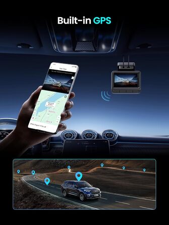 Відеореєстратор DDPAI Z50 Pro 4K: передня та задня камери, GPS, WiFi, ADAS, 64GB