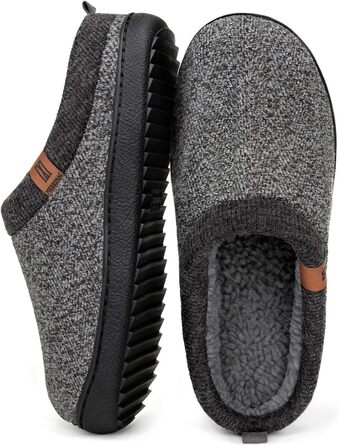 Чоловічі домашні тапочки MERRIMAC з піною Memory Foam, зручні, антиковзні, сірі, 43/44 EU