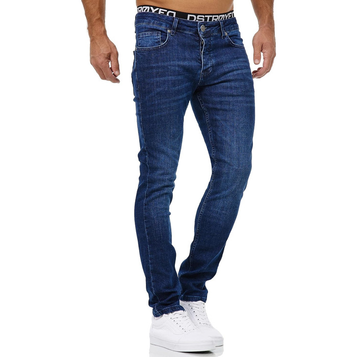 Чоловічі джинси Merish Slim Fit Stretch Denim 9148-2100 (38W/34L, темно-сині)