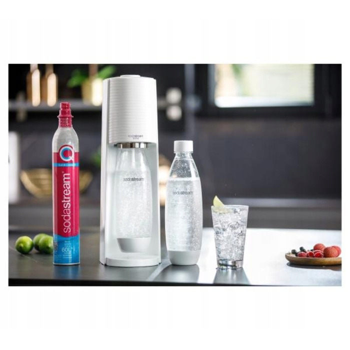 Сифон для газування води SodaStream Terra, білий (3 пляшки + балон CO2)