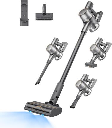 Dreame R20 Бездротовий пилосос: 190AW потужність, 90 хвилин роботи, датчик бруду, LED-дисплей, синій LED, без сплутування, для дому, шерсті тварин, килимів