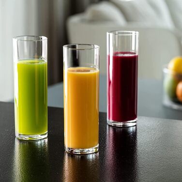 Krosno Beverages Glass Water Glasses | 12-Piece Set | 200 ml | Pure Collection | Perfect for Home, Restaurants, and Parties and Events | Dishwasher Safe