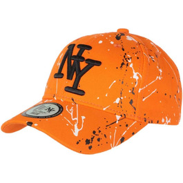 Кепка Hip Hop Honour Cap NY з принтом Paynter, оранжевого кольору, унісекс