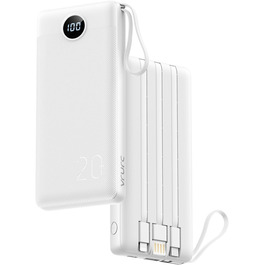 Power Bank VRURC 20000mAh з LED дисплеєм: швидка зарядка 22,5W, USB-C, для iPhone, Huawei, Samsung