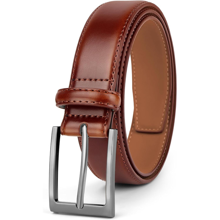 Чоловічий шкіряний ремінь Flintronic, 90/100/110/120/130 см. Металевий ремінь в стилі ретро, універсальний для джинсів та костюмів. Ширина 33 мм.