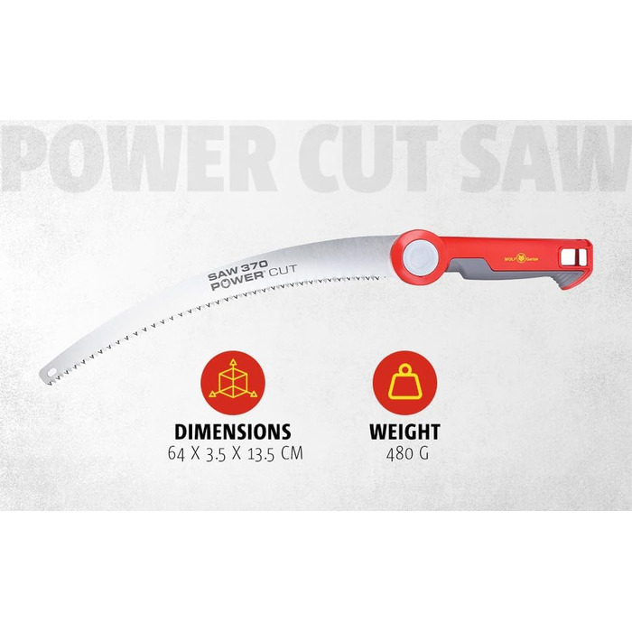 Садова пила Wolf Garten PowerCut SAW 370 multi-star для обрізки гілок, 37 см