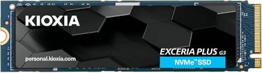 SSD KIOXIA Exceria Plus G3 1TB NVMe PCIe 4.0 M.2 Gen4 - Швидкість 5000 МБ/с