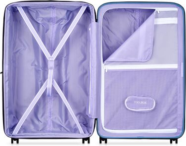 Чемодан для жінок Florence by Mills Spin Me Away Hartschalengepäck, розширюваний, з коліщатками, Checked-Large 29 дюймів, колір цинково-блакитний