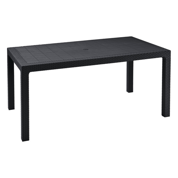 Садовий стіл Keter Melody прямокутний, сірий, 160,5 x 94,5 x 74,5 см