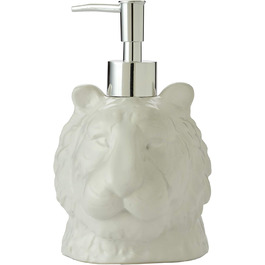 SKL Home Vern Yip Jungle Cats Toothbrush Holder, Ceramic, White (Lotion/Soap Dispenser)