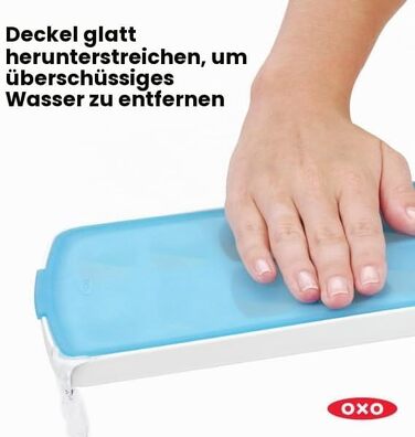 Силіконова форма для льоду OXO Good Grips з кришкою, герметична, для маленьких закруглених кубиків