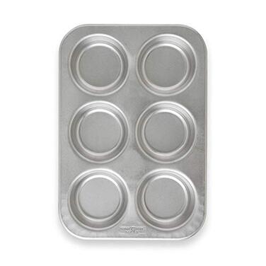 Nordic Ware Jumbo Muffin Pan, Aluminum, Natural, Six 4in Cups