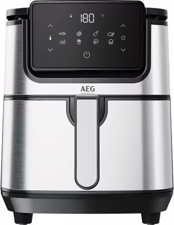 Аерофритюрниця AEG 3,5 л з LED-дисплеєм, 8 програм, нержавіюча сталь, для смаження, грилю, випікання без олії, серія 6000