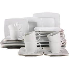 CreaTable 12209, Victoria white series, 30-piece tableware set