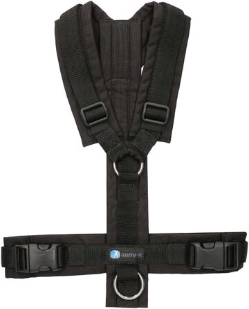 Шлейка для собак Anny-X Brustgeschirr Fun чорного кольору, розмір XL-короткий (обхват грудей 78-96 см)