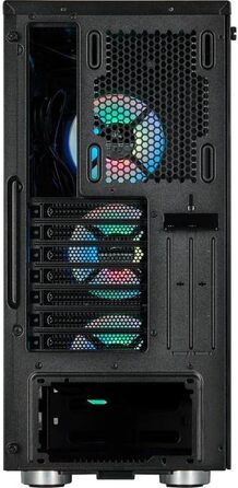 Корпус для ПК Corsair iCUE 465X RGB Mid-Tower ATX, загартоване скло, 3 вентилятори LL120 RGB, білий